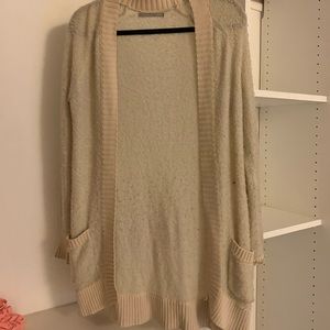 beige cardigan